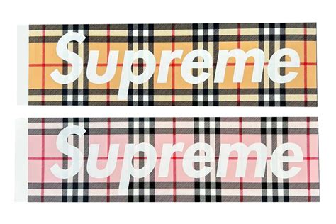 supreme burberry box logo stockx